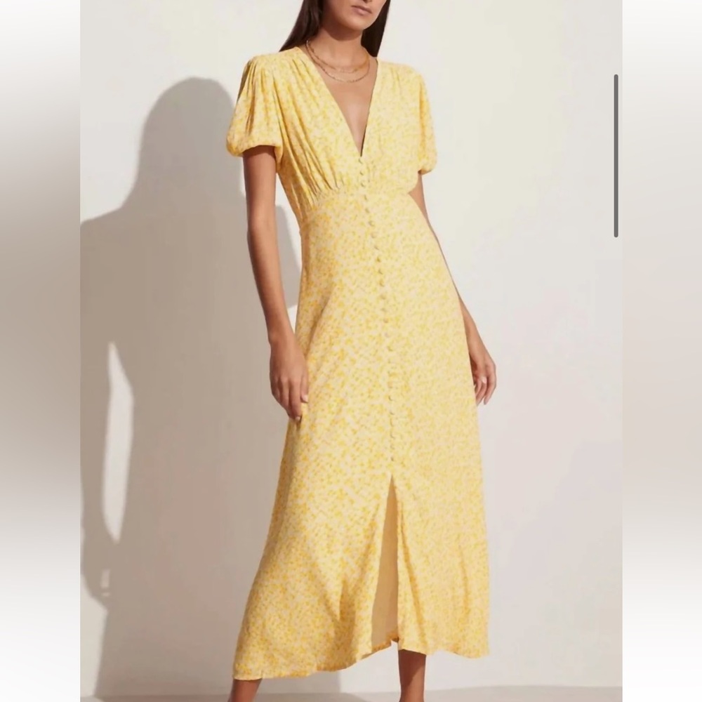 Bellavista Midi Dress In Careyes Floral Marigold